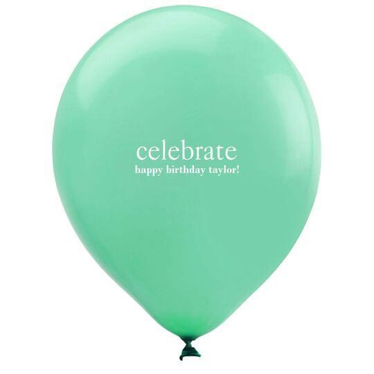 Big Word Celebrate Latex Balloons